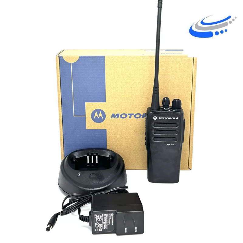 Radio Portátil Motorola DEP450 Digital VHF 136-174MHz, Con Todos Sus Accesorios