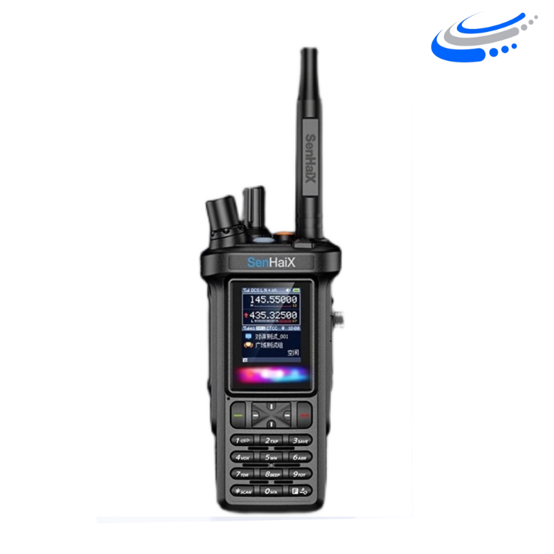 Radio Portatil POC Senhaix Modelo 8900, Dual Band VHF-UHF, 4W De Potencia, Pantalla Bluetooh.