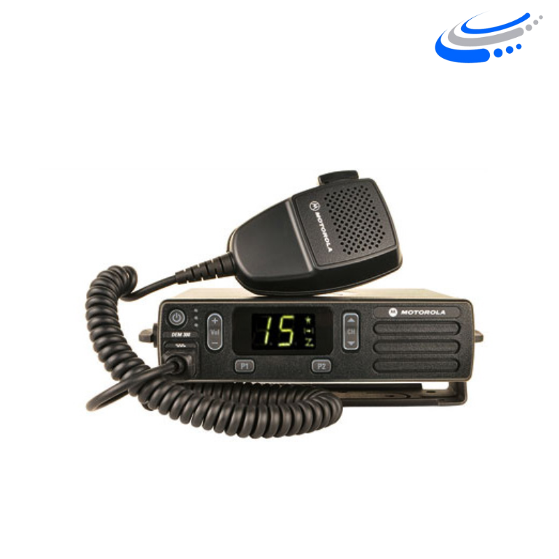 Radio Motorola DEM300 Digital Banda VHF 136-174, 25W, Con Pantalla, Con Fuente, Antena, Base Antena.